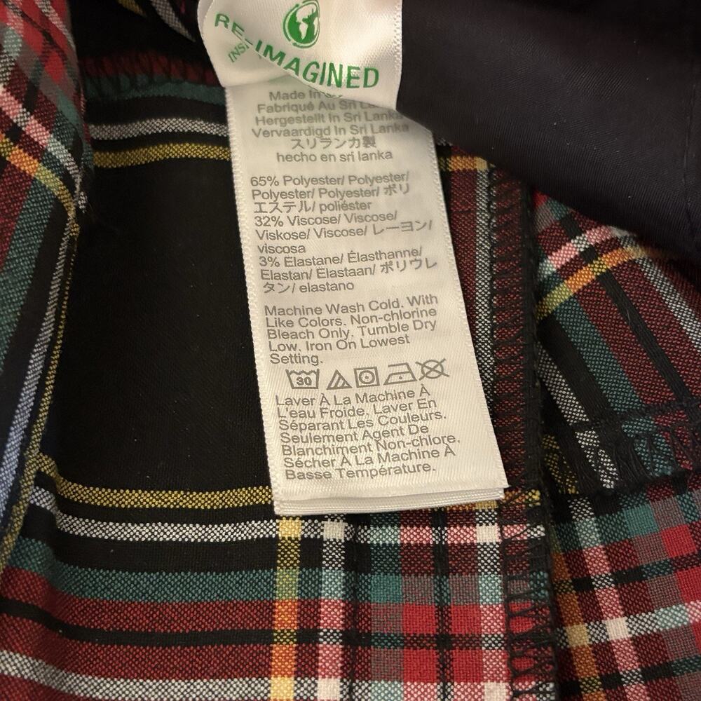 J Crew BC606 Sz‎ 0 NWOT Full-length Ruby Pant in Stewart Tartan Plaid Stretch - Picture 15 of 15